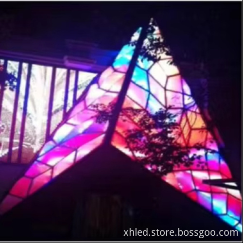Permanent Flexible High Brightness Outdoor LED Grid Screen Advertising Display